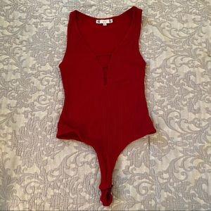 Women’s Red Bodysuit